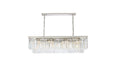 Sydney 12 Light Chandelier Polished Nickel-Linear/Island-Elegant Lighting-Lighting Design Store