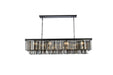 Sydney 12 Light Chandelier Matte Black-Linear/Island-Elegant Lighting-Lighting Design Store
