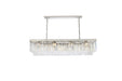 Sydney 12 Light Chandelier Polished Nickel-Linear/Island-Elegant Lighting-Lighting Design Store