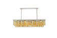 Sydney 12 Light Chandelier Polished Nickel-Linear/Island-Elegant Lighting-Lighting Design Store