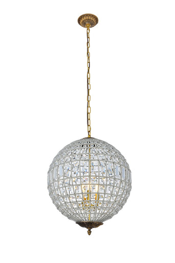Olivia Three Light Pendant French Gold
