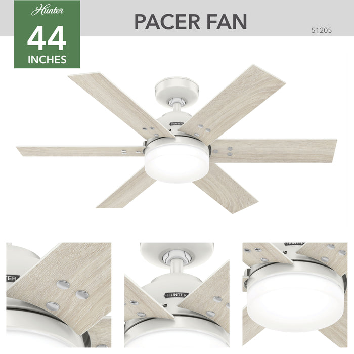 Pacer 44" Ceiling Fan-Fans-Hunter-Lighting Design Store