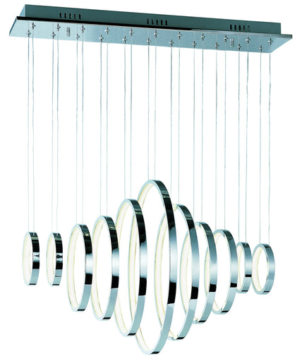 Hoops LED LED Pendant Polished Chrome