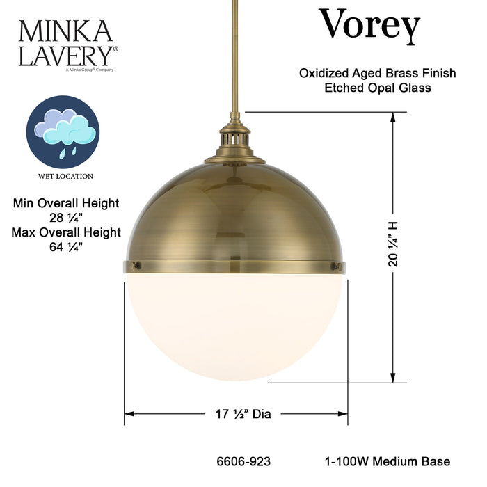 Vorey Pendant-Pendants-Minka-Lavery-Lighting Design Store