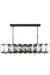Monaco 18 Light Chandelier Flat Black-Linear/Island-Elegant Lighting-Lighting Design Store