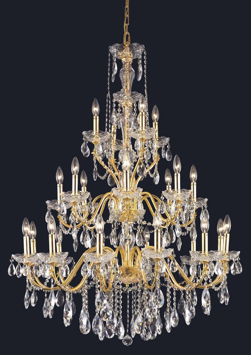 St. Francis 24 Light Chandelier Gold-Large Chandeliers-Elegant Lighting-Lighting Design Store