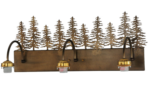 Meyda Tiffany - 143374 - Three Light Vanity Hardware - Grizzly Bear - Antique Copper