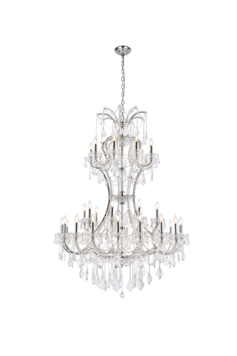 Maria Theresa 36 light Chandelier Chrome-Large Chandeliers-Elegant Lighting-Lighting Design Store