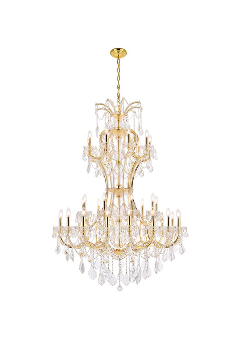 Maria Theresa 36 light Chandelier Gold-Large Chandeliers-Elegant Lighting-Lighting Design Store