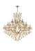 Maria Theresa 37 Light Chandelier Golden Teak-Mid. Chandeliers-Elegant Lighting-Lighting Design Store