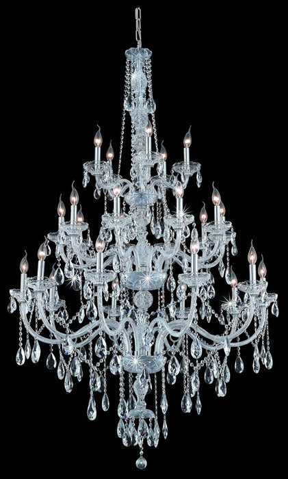 Verona 25 Light Chandelier Chrome-Large Chandeliers-Elegant Lighting-Lighting Design Store