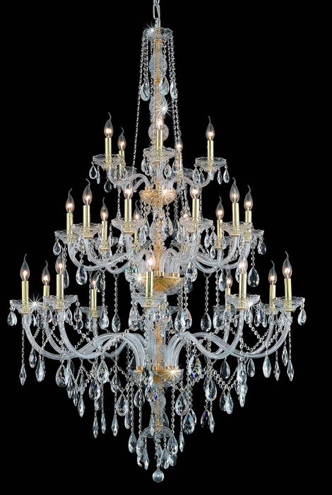 Verona 25 Light Chandelier Gold-Large Chandeliers-Elegant Lighting-Lighting Design Store