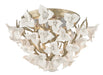 Corbett Lighting - 211-34 - Three Light Flush Mount - Lily - Enchanted Silver Leaf