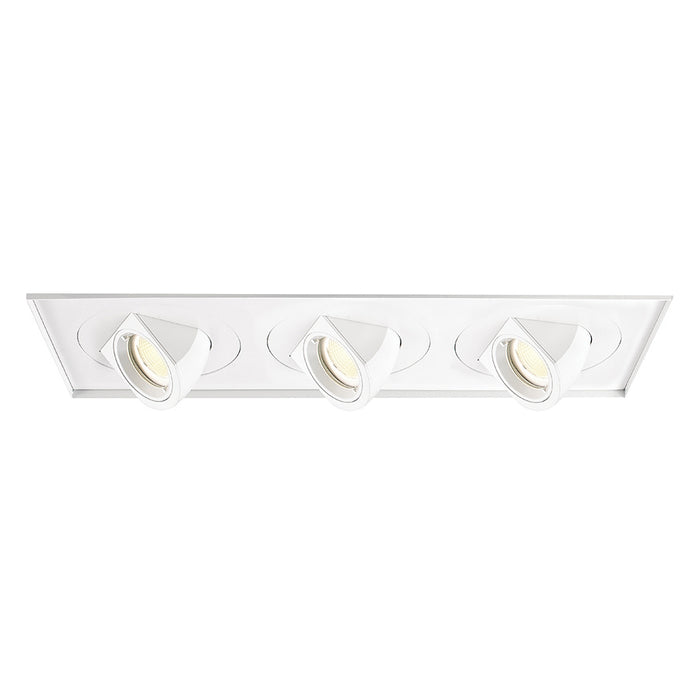 W.A.C. Lighting - MT-5LD325TL-F35-WT - LED Multiple Three Light Invisible Trim with Light Engine - Tesla - White