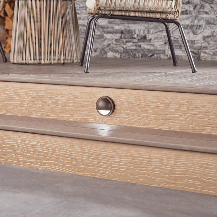 Kichler - 15764AZT30R - LED Deck Light - Textured Architectural Bronze