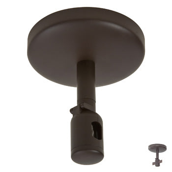 Gk Lightrail Canopy & Low Voltage Power Feed Sable Bronze Patina