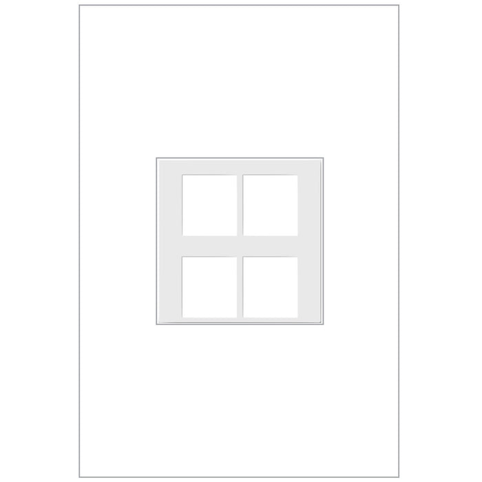 Legrand - AC4PFW1 - 4-Port Frame - Adorne - White