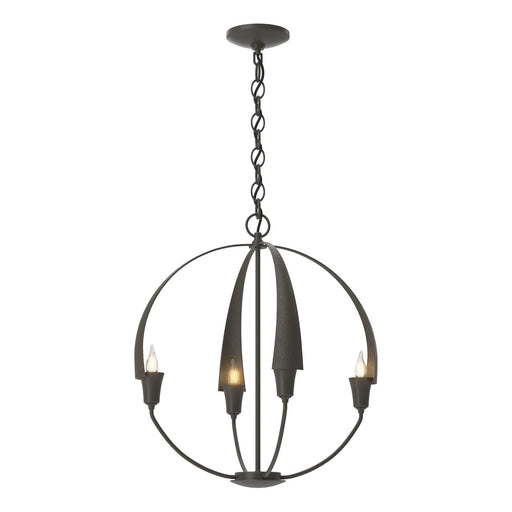 Cirque Four Light Chandelier Dark Smoke