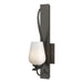 Hubbardton Forge - 203035-SKT-07-GG0303 - One Light Wall Sconce - Flora - Dark Smoke