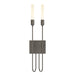 Hubbardton Forge - 203053-SKT-07 - Two Light Wall Sconce - Lisse - Dark Smoke