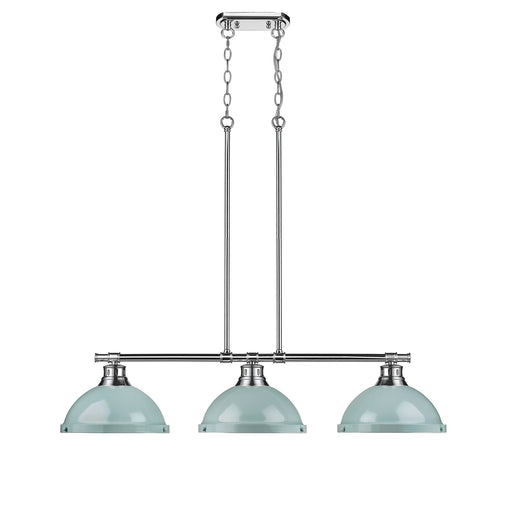 Duncan Three Light Linear Pendant Chrome
