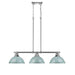 Golden - 3602-3LP CH-SF - Three Light Linear Pendant - Duncan - Chrome