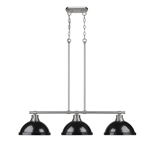 Duncan Three Light Linear Pendant Pewter