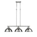 Golden - 3602-3LP PW-PW - Three Light Linear Pendant - Duncan - Pewter