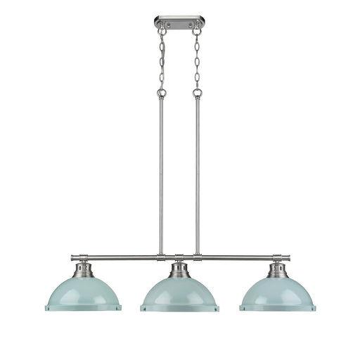 Duncan Three Light Linear Pendant Pewter