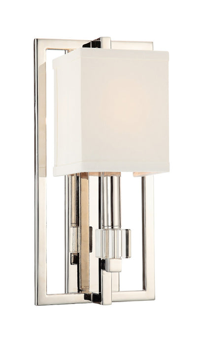 Crystorama - 8881-PN - One Light Wall Sconce - Dixon - Polished Nickel