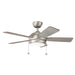 Kichler - 330171NI - 42 Inch Ceiling Fan - Starkk - Brushed Nickel