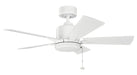 Kichler - 330241MWH - 42 Inch Ceiling Fan - Lucian II - Matte White