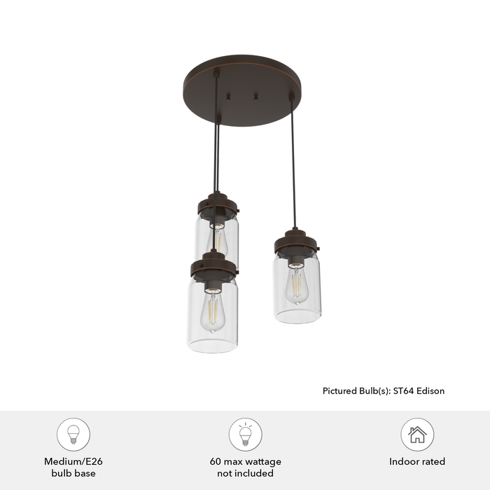 Devon Park Cluster-Mini Pendants-Hunter-Lighting Design Store
