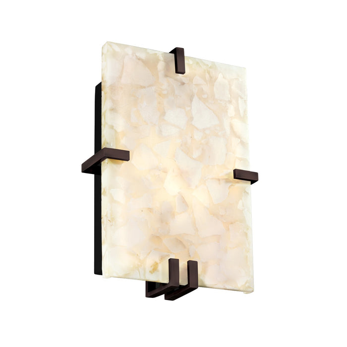 Justice Designs - ALR-5551-DBRZ-LED2-2000 - LED Wall Sconce - Alabaster Rocks - Dark Bronze