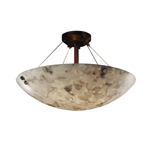 Alabaster Rocks LED Semi-Flush Mount Dark Bronze