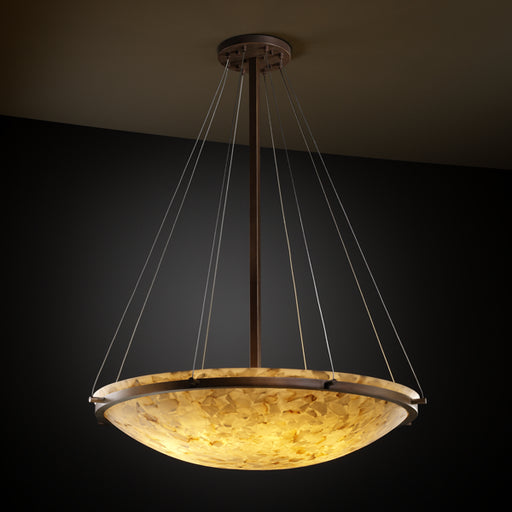 Justice Designs - ALR-9694-35-DBRZ-LED6-6000 - LED Pendant - Alabaster Rocks - Dark Bronze