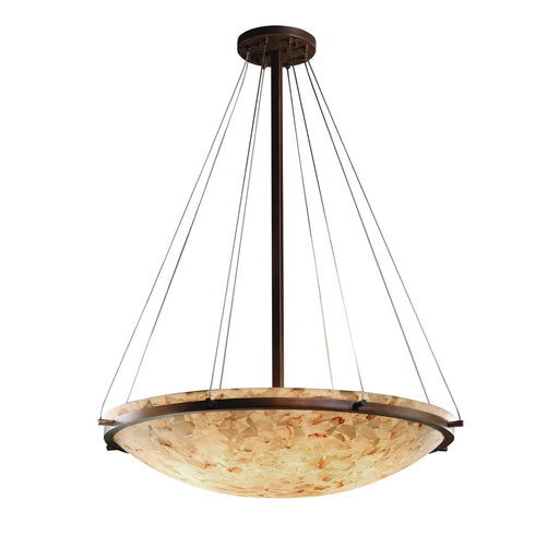 Justice Designs - ALR-9697-35-DBRZ-LED6-6000 - LED Pendant - Alabaster Rocks - Dark Bronze