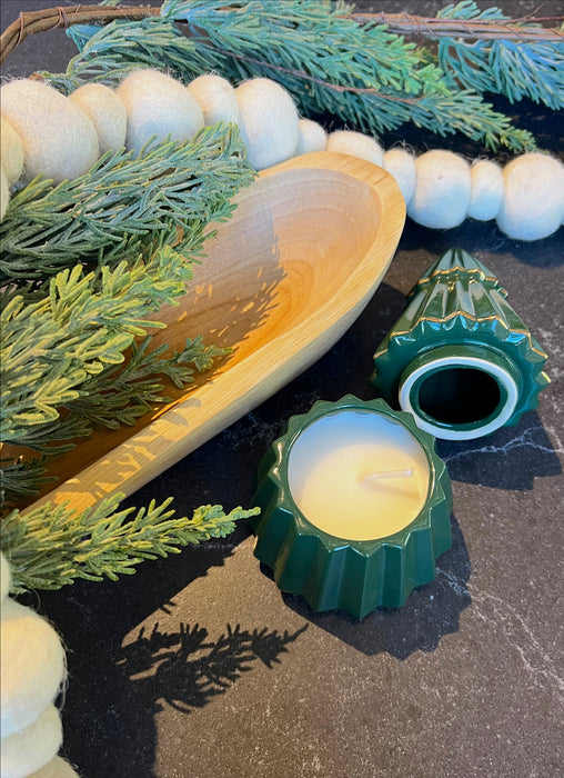 Juniper Spice Gilded Tree Ceramic Candle-Home Accents-Illume-Lighting Design Store