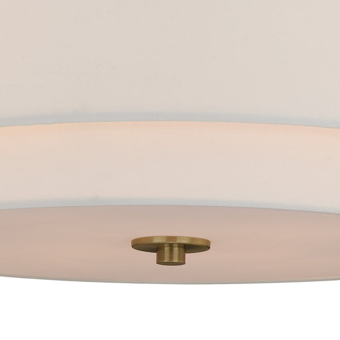 Vaxcel - C0112 - Four Light Semi Flush Mount - Burnaby - Matte Brass