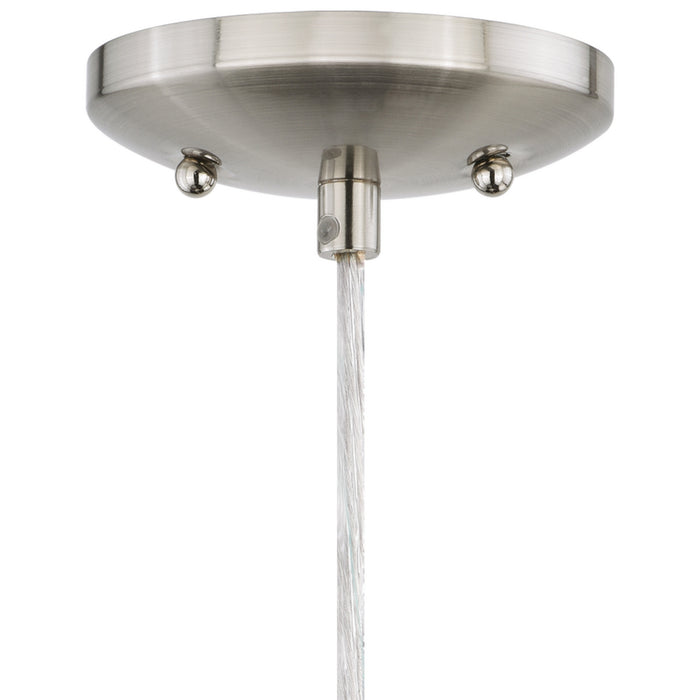 Vaxcel - P0172 - One Light Mini Pendant - Milano - Satin Nickel