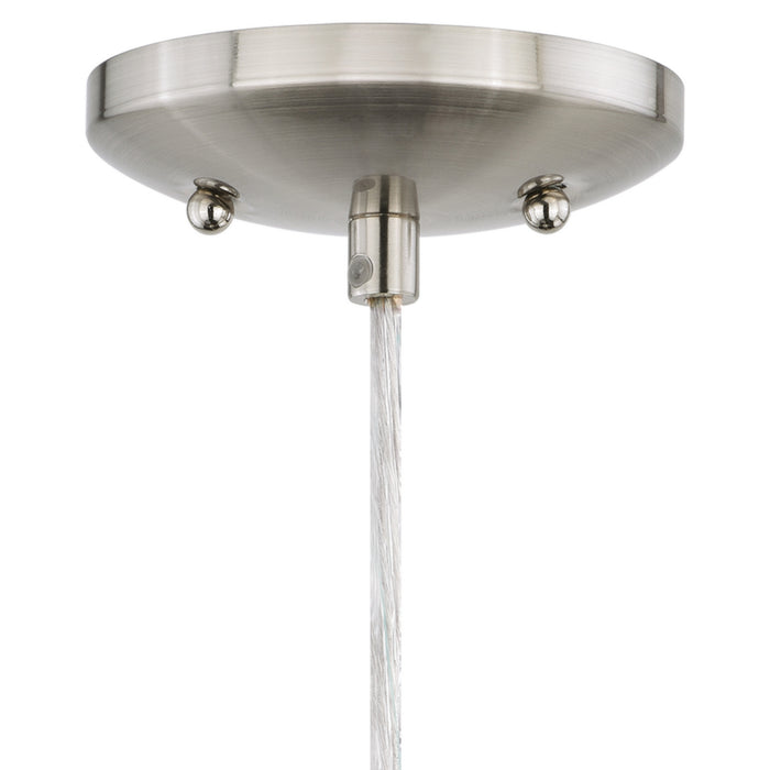 Vaxcel - P0176 - One Light Mini Pendant - Milano - Satin Nickel