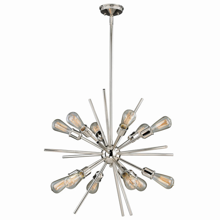 Vaxcel - P0196 - 12 Light Pendant - Estelle - Polished Nickel