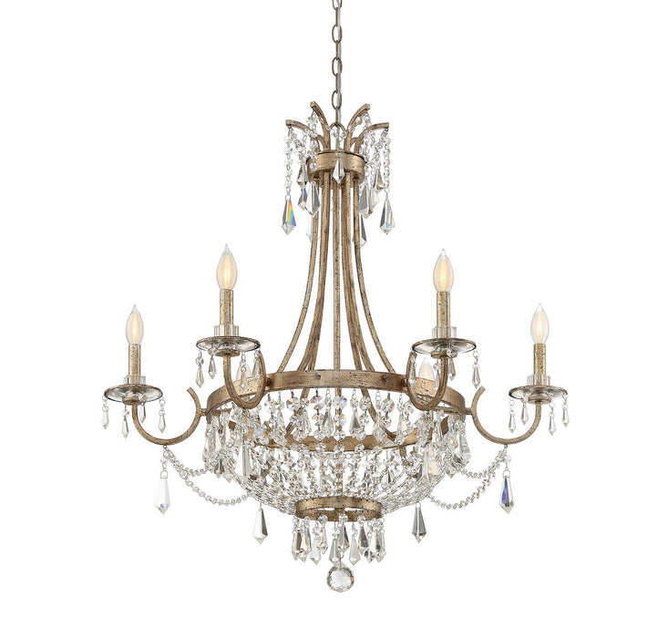 Savoy House - 1-3060-6-60 - Six Light Chandelier - Claiborne - Avalite