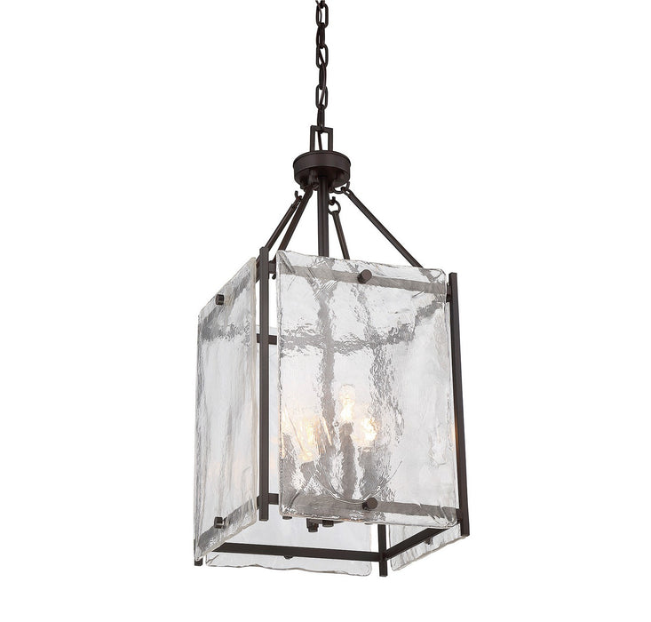 Savoy House - 3-3041-4-13 - Four Light Foyer Pendant - Glenwood - English Bronze