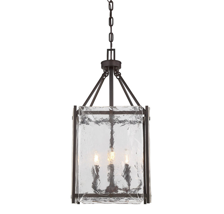 Savoy House - 3-3041-4-13 - Four Light Foyer Pendant - Glenwood - English Bronze