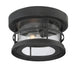 Savoy House - 5-369-10-BK - One Light Flush Mount - Barrett - Black