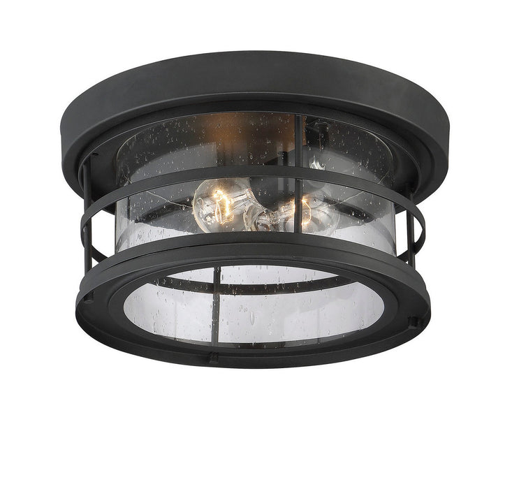 Savoy House - 5-369-13-BK - Two Light Flush Mount - Barrett - Black