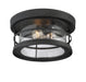 Savoy House - 5-369-13-BK - Two Light Flush Mount - Barrett - Black