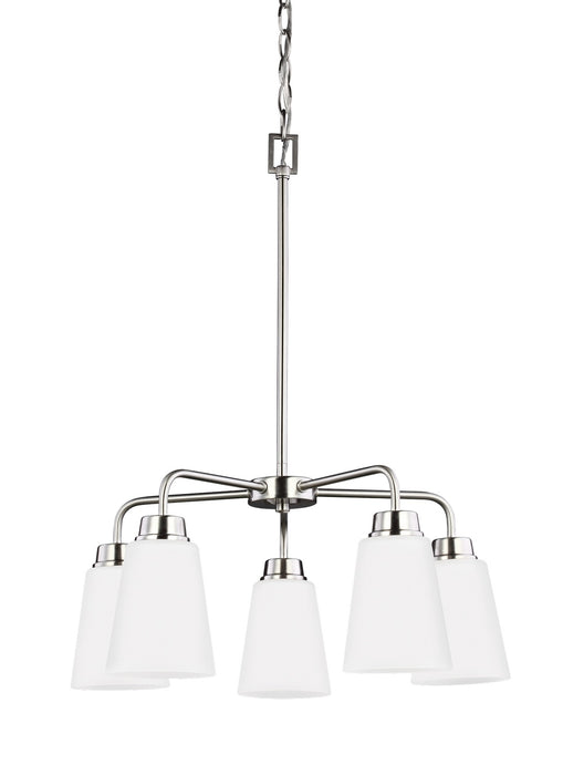 Generation Lighting - 3115205-962 - Five Light Chandelier - Kerrville - Brushed Nickel