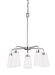 Generation Lighting - 3115205-962 - Five Light Chandelier - Kerrville - Brushed Nickel
